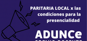 Paritaria local  por las condiciones para la presencialidad